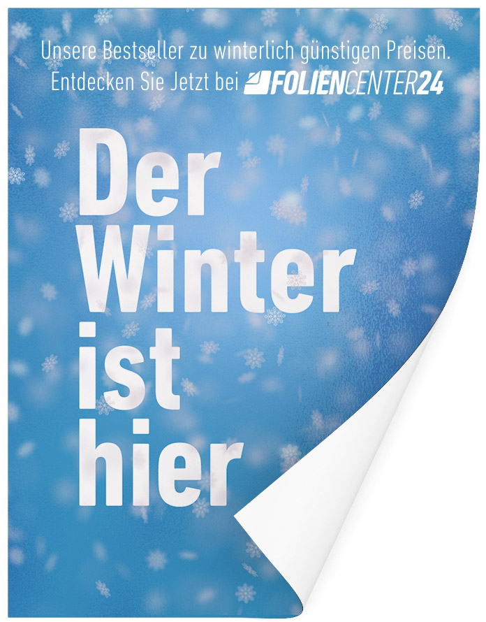 Die Foliencenter24 Top Angebote zu winterlichen Preisen